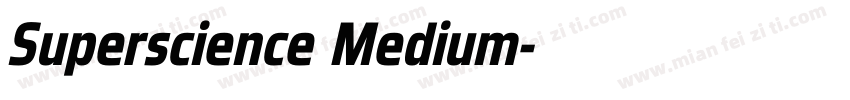 Superscience Medium字体转换